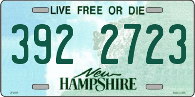 NH license plate 3922723