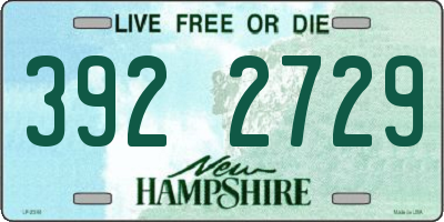 NH license plate 3922729