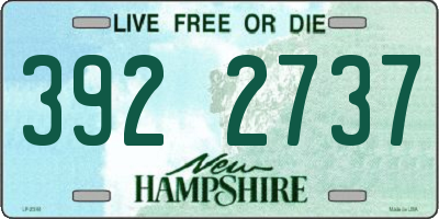 NH license plate 3922737