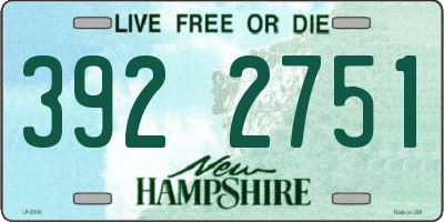 NH license plate 3922751