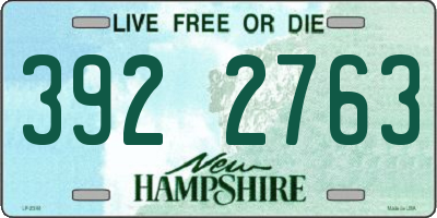 NH license plate 3922763