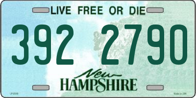 NH license plate 3922790