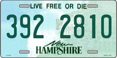 NH license plate 3922810