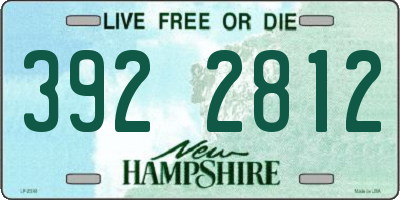 NH license plate 3922812