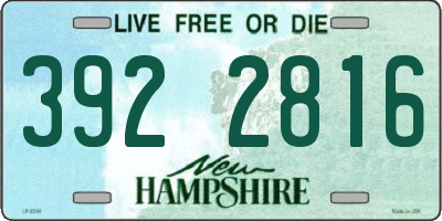 NH license plate 3922816