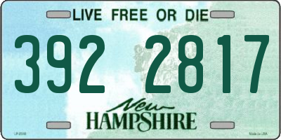NH license plate 3922817