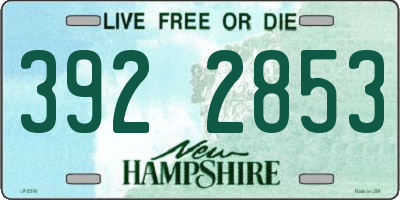 NH license plate 3922853