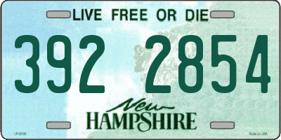 NH license plate 3922854
