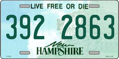 NH license plate 3922863