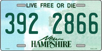 NH license plate 3922866