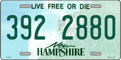 NH license plate 3922880