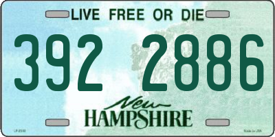 NH license plate 3922886