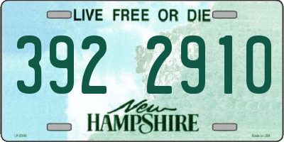 NH license plate 3922910