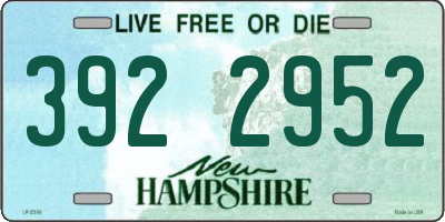 NH license plate 3922952