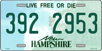 NH license plate 3922953