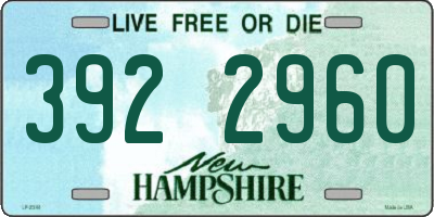 NH license plate 3922960