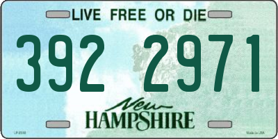 NH license plate 3922971