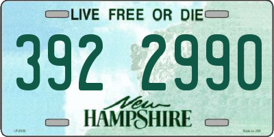 NH license plate 3922990