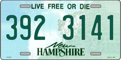 NH license plate 3923141