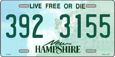NH license plate 3923155