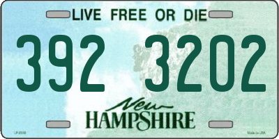 NH license plate 3923202