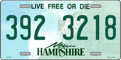 NH license plate 3923218