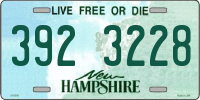 NH license plate 3923228