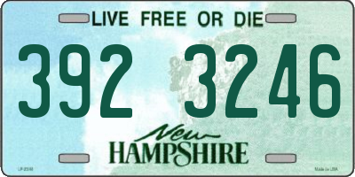 NH license plate 3923246