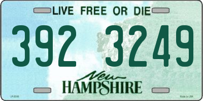 NH license plate 3923249
