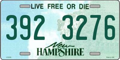 NH license plate 3923276