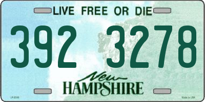 NH license plate 3923278