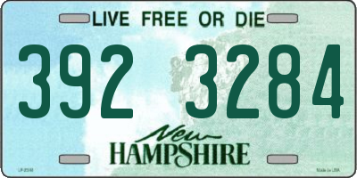NH license plate 3923284