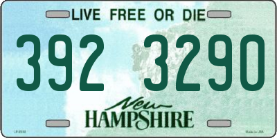 NH license plate 3923290