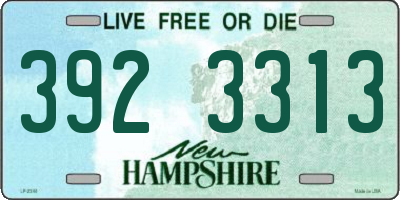 NH license plate 3923313