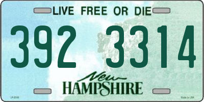 NH license plate 3923314