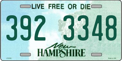 NH license plate 3923348