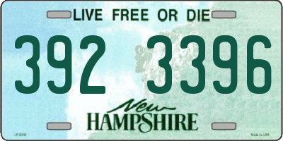 NH license plate 3923396