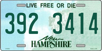 NH license plate 3923414