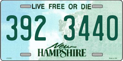 NH license plate 3923440