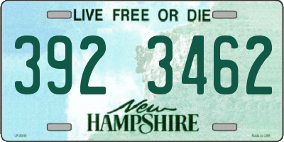 NH license plate 3923462