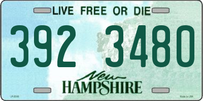 NH license plate 3923480