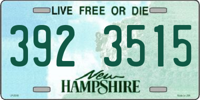 NH license plate 3923515