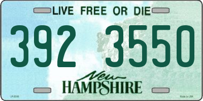NH license plate 3923550