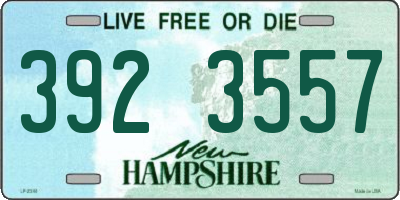 NH license plate 3923557