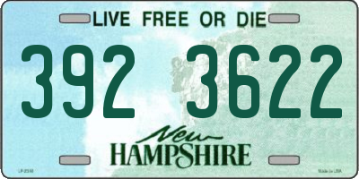 NH license plate 3923622
