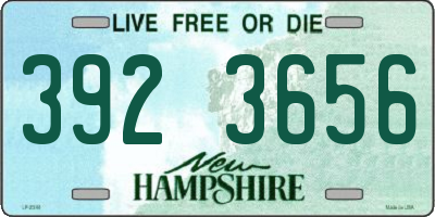 NH license plate 3923656