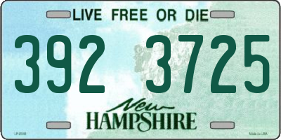 NH license plate 3923725