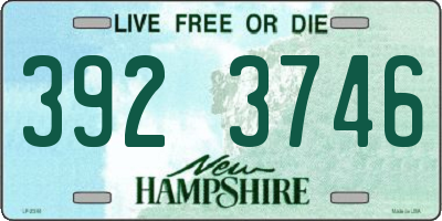 NH license plate 3923746