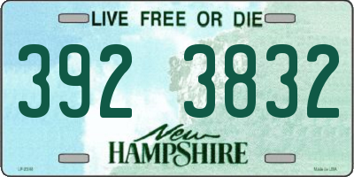 NH license plate 3923832
