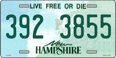 NH license plate 3923855